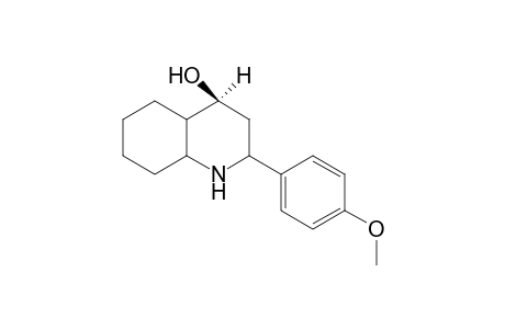 (4S)-2-(4-methoxyphenyl)decahydroquinolin-4-ol