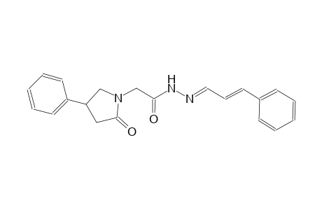 1-pyrrolidineacetic acid, 2-oxo-4-phenyl-, 2-[(E,2E)-3-phenyl-2-propenylidene]hydrazide