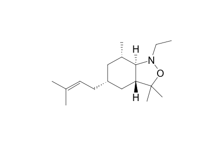 rac-(3aR,5R,7S,7aR)-1-ethyl-3,3,7-trimethyl-5-(3-methylbut-2-en-1-yl)octahydrobenzo[c]isoxazole