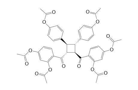DIMERIC_4,2',4'-TRIACETOXYDIHYDROCHALCONE;REL-(1-BETA,2-ALPHA)-DI-(2,4-DIACETOXYBENZOL)-REL-(3-BETA,4-ALPHA)-DI-(4-ACETOXYPHENYL)-CYCLOBUTANE