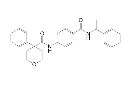 2H-pyran-4-carboxamide, tetrahydro-4-phenyl-N-[4-[[(1-phenylethyl)amino]carbonyl]phenyl]-
