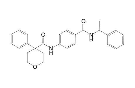 2H-pyran-4-carboxamide, tetrahydro-4-phenyl-N-[4-[[(1-phenylethyl)amino]carbonyl]phenyl]-