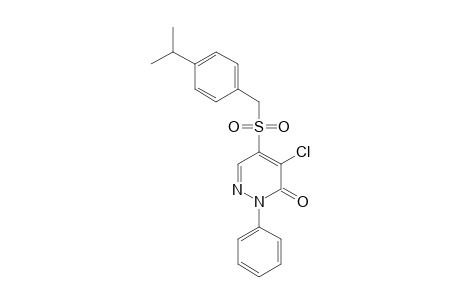 3(2H)-Pyridazinone, 4-chloro-5-[[[4-(1-methylethyl)phenyl]methyl]sulfonyl]-2-phenyl-