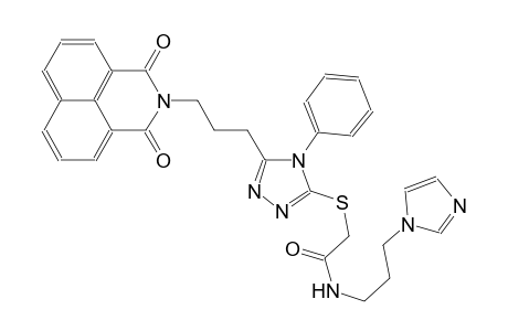 acetamide, 2-[[5-[3-(1,3-dioxo-1H-benz[de]isoquinolin-2(3H)-yl)propyl]-4-phenyl-4H-1,2,4-triazol-3-yl]thio]-N-[3-(1H-imidazol-1-yl)propyl]-