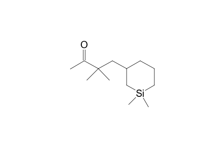 4-(3,3-Dimethyl-3-silacyclohexyl)-3,3-dimethylutan-2-one