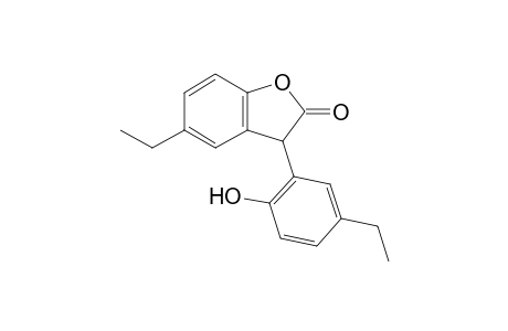 5-ethyl-3-[5-ethyl-2-hydroxyphenyl]benzofuran-2-(3H)-one