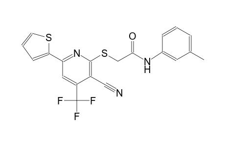 acetamide, 2-[[3-cyano-6-(2-thienyl)-4-(trifluoromethyl)-2-pyridinyl]thio]-N-(3-methylphenyl)-