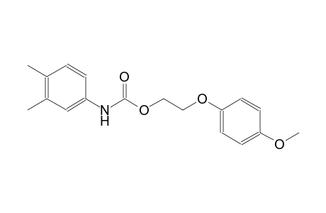 (3,4-Dimethylphenyl)carbamic acid 2-(4-methoxyphenoxy)ethyl ester