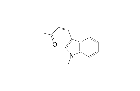 3-Buten-2-one, 4-(1-methyl-1H-indol-3-yl)-, (E)-