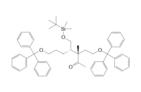 [3S,4S]-4-(((tert-Butyldimethylsilyl)oxy)methyl)-3-methyl-7-(trityloxy)-3-(2-(trityloxy)ethyl)heptan-2-one