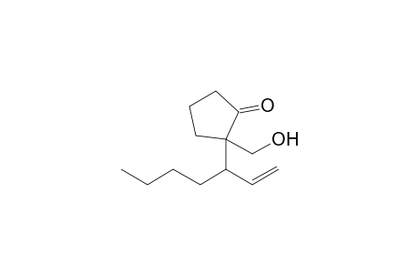 2-(1'-Butyl-2'-propenyl)-2-(hydroxymethyl)cyclopentanone