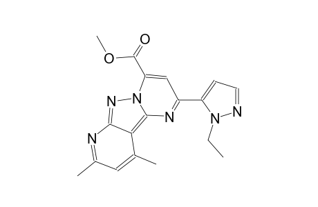 pyrido[2',3':3,4]pyrazolo[1,5-a]pyrimidine-4-carboxylic acid, 2-(1-ethyl-1H-pyrazol-5-yl)-8,10-dimethyl-, methyl ester