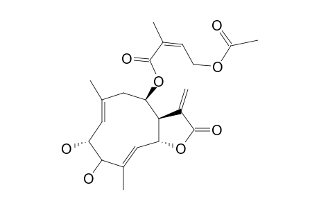 EUPACHINILIDE-J;8-BETA-(4ï-ACETOXY-ANGELYLOXY)-2-ALPHA,3-BETA-DIHYDROXY-6-BETA-H,7-ALPHA-H-GERMARCA-1(10)-4-E,11(13)-TRIENE-6,12-OLIDE