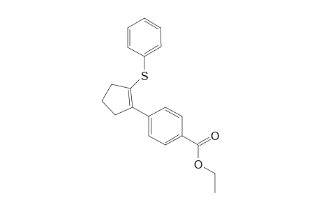 Ethyl 4-(2-(phenylthio)cyclopent-1-en-1-yl)benzoate