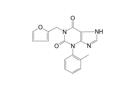 1-(2-Furylmethyl)-3-(2-methylphenyl)-3,7-dihydro-1H-purine-2,6-dione