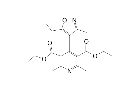 3,5-Pyridinedicarboxylic acid, 4-(5-ethyl-3-methyl-4-isoxazolyl)-1,4-dihydro-2,6-dimethyl-, diethyl ester