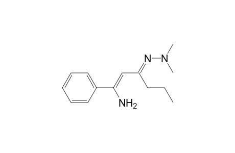 1-Amino-1-phenyl-1-hexen-3-one N,N-dimethylhydrazone