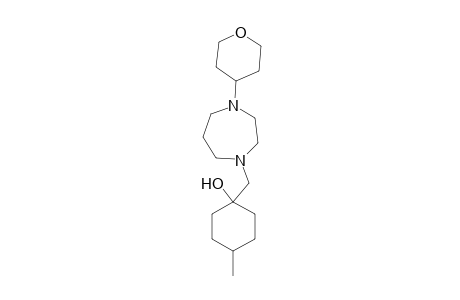 4-Methyl-1-((4-(tetrahydro-2H-pyran-4-yl)-1,4-diazepan-1-yl)methyl)cyclohexanol