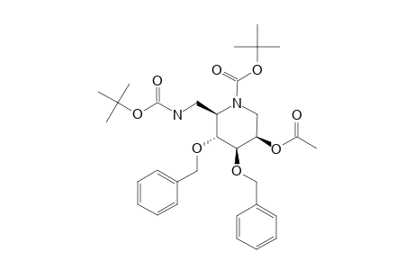 2-O-ACETYL-6-[(TERT.-BUTYLOXYCARBONYL)-AMINO]-3,4-DI-O-BENZYL-1,5-[(TERT.-BUTYLOXYCARBONYL)-IMINO]-1,5,6-TRIDEOXY-D-MANNITOL