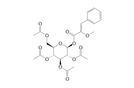 (Z)-(2,3,4,6-tetra-O-acetyl-.beta.,D-glucopyranosyl) 2-methoxy-3-phenylpropenoate