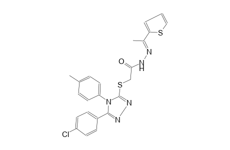 acetic acid, [[5-(4-chlorophenyl)-4-(4-methylphenyl)-4H-1,2,4-triazol-3-yl]thio]-, 2-[(E)-1-(2-thienyl)ethylidene]hydrazide