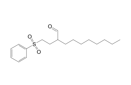 2-[2-(Phenylsulfonyl)ethyl]decanal