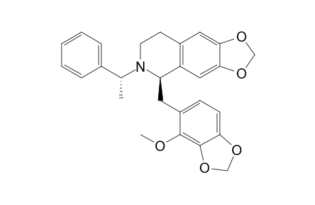 (5R)-5-[(4-methoxy-1,3-benzodioxol-5-yl)methyl]-6-[(1R)-1-phenylethyl]-7,8-dihydro-5H-[1,3]dioxolo[4,5-g]isoquinoline
