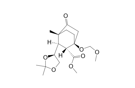 (1R,4S,5R,6R)-6-[(4S)-2,2-dimethyl-1,3-dioxolan-4-yl]-2-keto-4-(methoxymethoxy)-1-methyl-bicyclo[2.2.2]octane-5-carboxylic acid methyl ester
