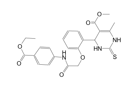 methyl 4-(2-{2-[4-(ethoxycarbonyl)anilino]-2-oxoethoxy}phenyl)-6-methyl-2-thioxo-1,2,3,4-tetrahydro-5-pyrimidinecarboxylate