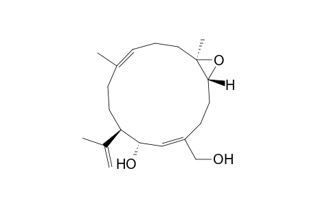 15-oxabicyclo[12.1.0]pentadeca-4,10-diene-4-methanol, 6-hydroxy-10,14-dimethyl-7-(1-methylethenyl)-, (1R*,4E,6S*,7R*,10E,14R*)-(+-)-