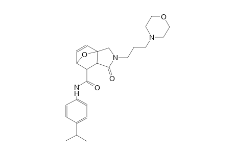 N-(4-isopropylphenyl)-2-(3-morpholin-4-ylpropyl)-1-oxo-1,2,3,6,7,7a-hexahydro-3a,6-epoxyisoindole-7-carboxamide