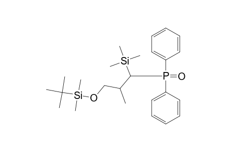 (2R*,3S*)-1-[(1-1-DIMETHYLETHYL)-DIMETHYLSILOXY]-3-DIPHENYLPHOSPHINOYL-2-METHYL-3-TRIMETHYLSILYLPROPANE