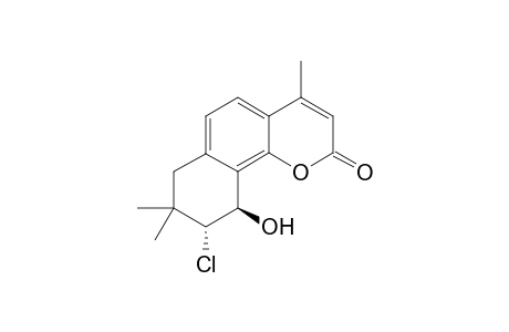 (9R,10R)-9-Chloro-10-hydroxy-4,8,8-trimethyl-7,8,9,10-tetrahydro-benzo[h]chromen-2-one