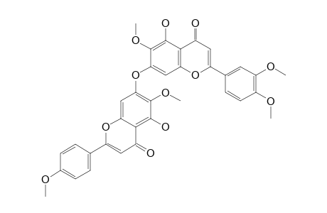 5,5''-DIHYDROXY-6,4',6'',3''',4'''-PENTAMETHOXY-[C7-O-C7'']-BIFLAVONE