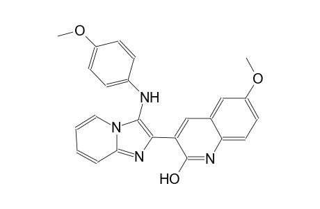 6-methoxy-3-[3-(4-methoxyanilino)imidazo[1,2-a]pyridin-2-yl]-2-quinolinol