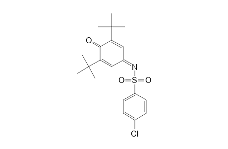 N-(4-CHLOROPHENYL)-SULFONYL-2,6-DI-TERT.-BUTYL-1,4-BENZOQUINONIMINE