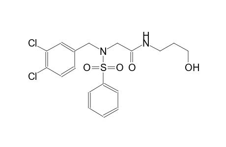 2-[(3,4-dichlorobenzyl)(phenylsulfonyl)amino]-N-(3-hydroxypropyl)acetamide
