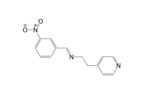 4-pyridineethanamine, N-[(E)-(3-nitrophenyl)methylidene]-