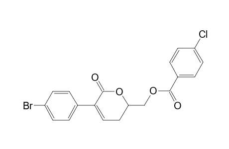 [5-(4-bromophenyl)-6-oxidanylidene-2,3-dihydropyran-2-yl]methyl 4-chloranylbenzoate