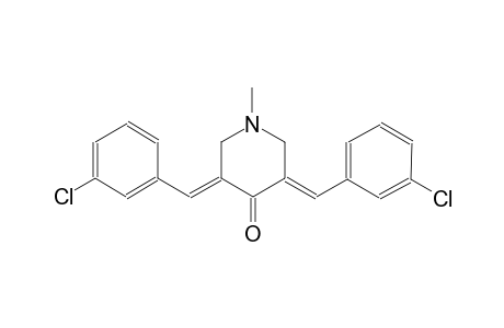 (3E,5E)-3,5-bis(3-chlorobenzylidene)-1-methyl-4-piperidinone
