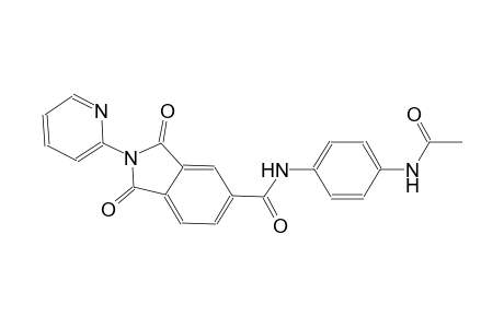1H-isoindole-5-carboxamide, N-[4-(acetylamino)phenyl]-2,3-dihydro-1,3-dioxo-2-(2-pyridinyl)-