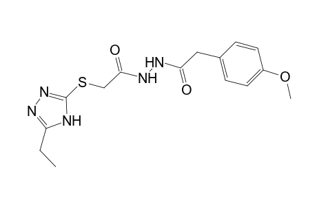 Benzeneacetic acid, 4-methoxy-, N'-[2-[(5-ethyl-4H-1,2,4-triazol-3-yl)thio]acetyl]hydrazide