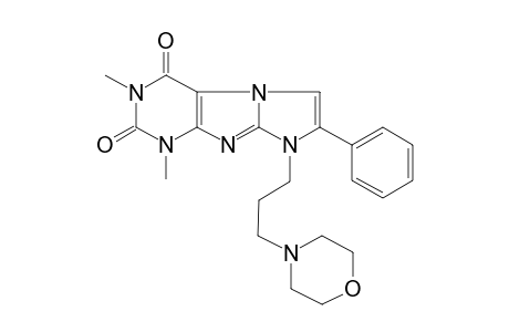 2,4-Dimethyl-6-(3-morpholin-4-ylpropyl)-7-phenyl-purino[7,8-a]imidazole-1,3-dione