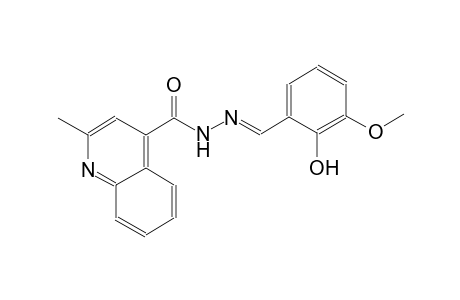 N'-[(E)-(2-hydroxy-3-methoxyphenyl)methylidene]-2-methyl-4-quinolinecarbohydrazide