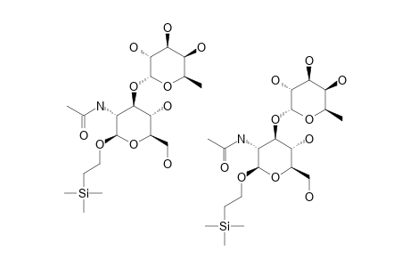2-(TRIMETHYLSILYL)-ETHYL-ALPHA-D-FUCOPYRANOSYL-(1->3)-2-ACETAMIDO-2-DEOXY-BETA-D-GLUCOPYRANOSIDE