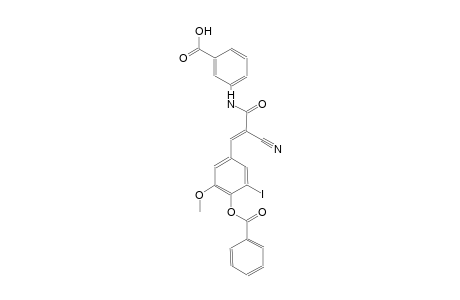 benzoic acid, 3-[[(2E)-3-[4-(benzoyloxy)-3-iodo-5-methoxyphenyl]-2-cyano-1-oxo-2-propenyl]amino]-