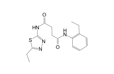 N~1~-(2-ethylphenyl)-N~4~-(5-ethyl-1,3,4-thiadiazol-2-yl)succinamide