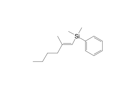 (E)-1-Dimethyl(phenyl)silyl-2-methylhex-1-ene