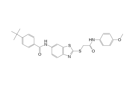benzamide, 4-(1,1-dimethylethyl)-N-[2-[[2-[(4-methoxyphenyl)amino]-2-oxoethyl]thio]-6-benzothiazolyl]-