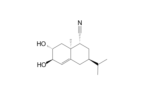 trans-(6R,7R)-Diydroxy-(3R)-isopropyl-(8aS)-methyl-1,2,3,4,6,7,8,8a-octahydronaphthalene-(1R)-carbonitrile